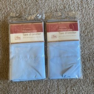 Home Collection: 20 in x 30 in blue polyester pillowcases